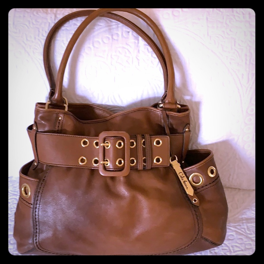 Boho Style All Leather Cole Haan Purse